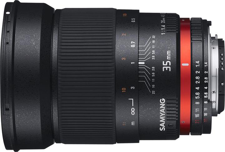 Immagine prodotto Samyang 35mm f/1.4 AS UMC - Canon EF (Canon EF-S, Canon EF, Full-frame)
