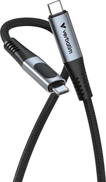 Actual product image Verbatim Sync & Charge USB C to USB C 240W 40 Gbps Display 120 cm (1.20 m, USB 4.0)
