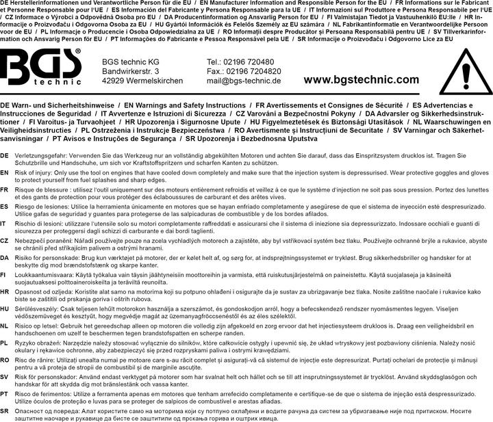 Image du produit BGS Jeu d’extracteurs d’injecteurs CDI 14 pièces