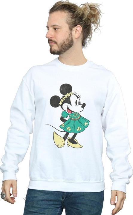 Actual product image Disney Mens Minnie Mouse St Patrick's Day Costume Sweatshirt (S)