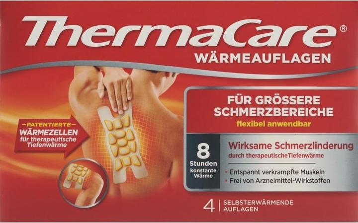 Immagine prodotto Thermacare Pad di calore applicazione flessibile aree di dolore più grandi XL (4 x, 1872 ml, 235 g)