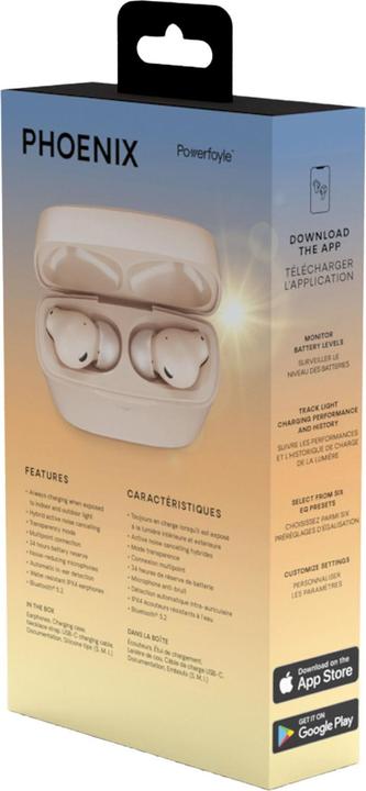 Produktbild Urbanista Phoenix Bluetooth Wireless In-Ear Kopfhörer Solarladefunktion Rose (ANC, 8 h, Kabellos)