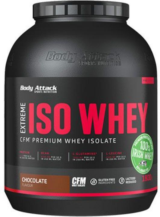 Produktbild Body Attack Extreme Iso Whey Professional (1800g Dose) (Schoko, 1 Stk., 1800 g)