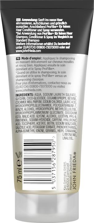 Image du produit John Frieda Shampooing ProFiller+ 75ml (75 ml, Shampoing liquide)