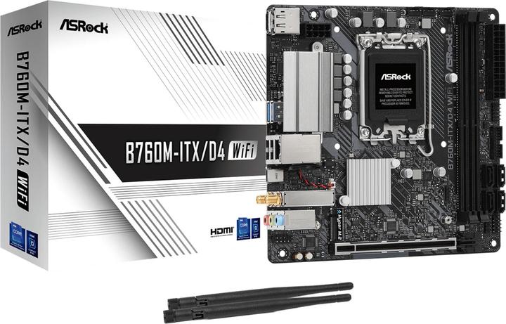 Productafbeelding AsRock B760M-ITX/D4 Intel DDR4 S1700 (LGA 1700, Intel B760, Mini-ITX)