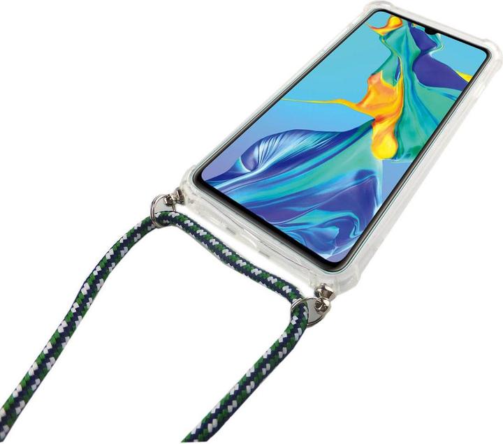 Actual product image König Design Huawei P30 Pro Mobile Phone Chain Case with Strap Case to hang around with Cord Case Green