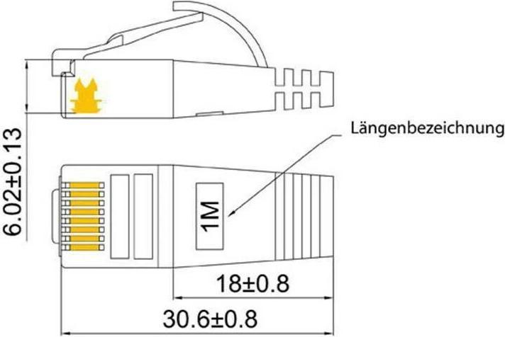 Actual product image Wirewin Network cable (STP, CAT6, 5 m)