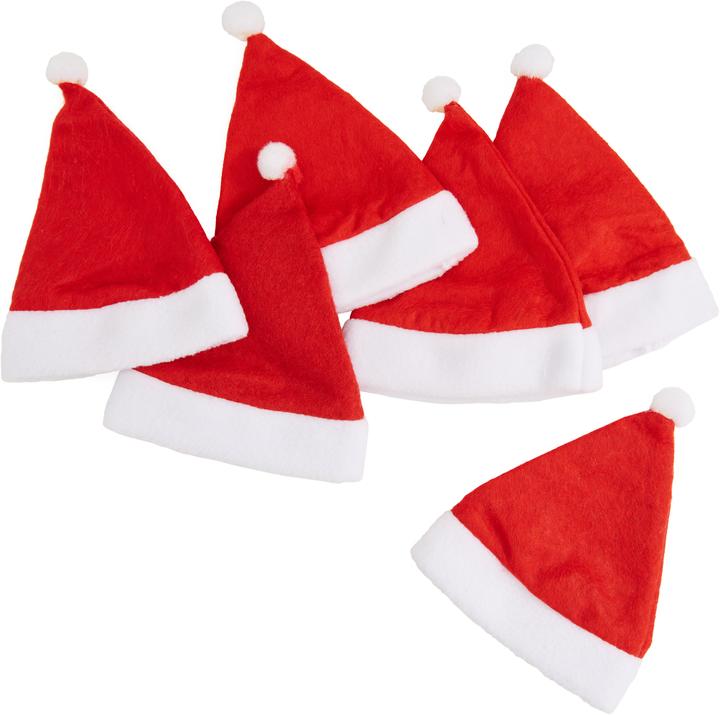 Actual product image VBS Christmas hats for 8 cm head diameter, 6 pcs.