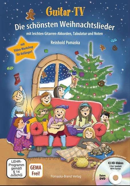 Immagine prodotto Guitar-TV: Die schönsten Weihnachtslieder (mit DVD) (Tedesco, Reinhold Pomaska, Martina Krause, 2013)