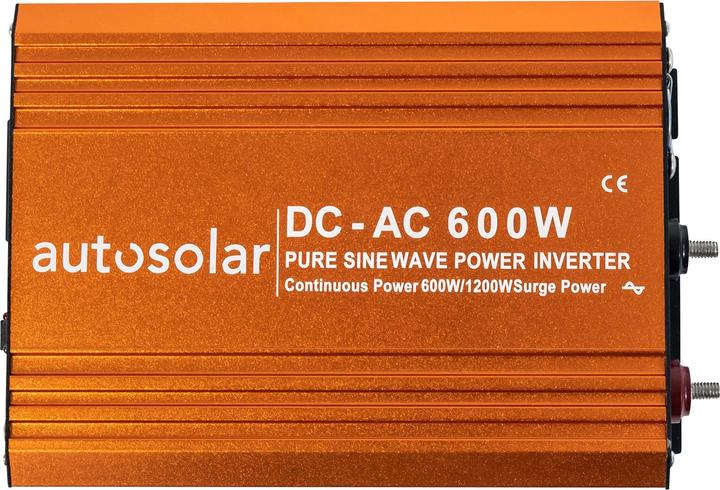 Image du produit Autosolar Onduleur 12 V DC à 230 V AC 600 W