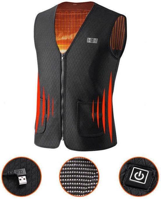 Produktbild Hermex XXS Heizweste elektrisch beheizbare Weste Thermoweste Unisex 7 Zonen (XXS)