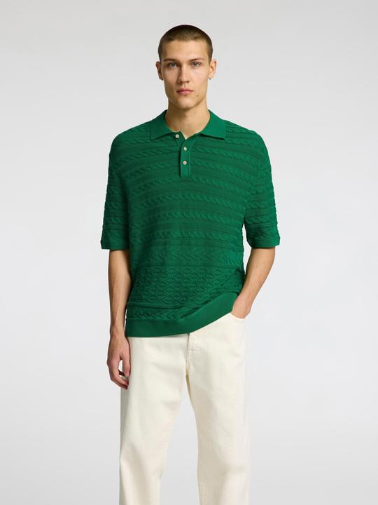 Actual product image Selected Homme Kurzärmeliges Polohemd aus Strick (XL)