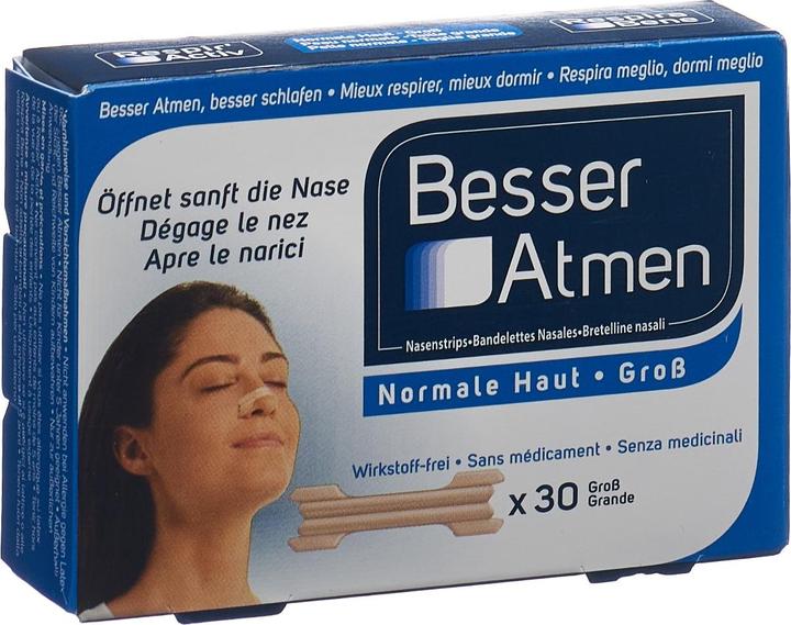 Produktbild Nasmer Besser Atmen Nasenstrips beige Gross