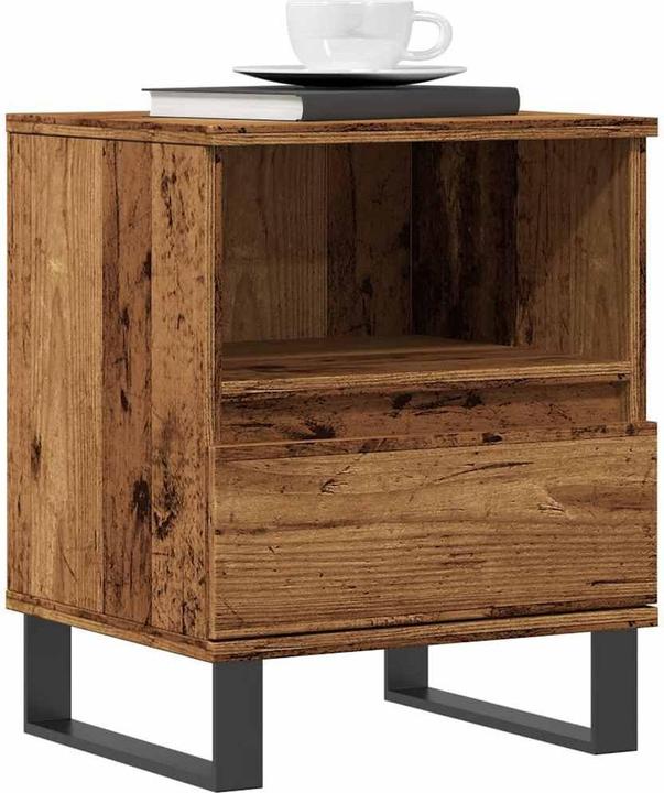 Immagine prodotto VidaXL Comodino Spazio di archiviazione Comodino Comodino Cassettiera in legno vecchio Comodino in legno (40 x 35 x 50 cm)