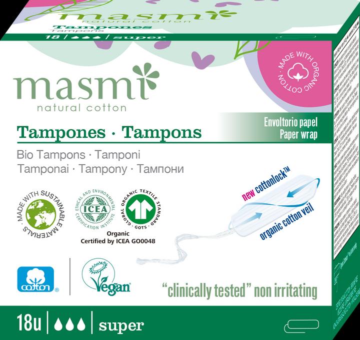 Actual product image Masmi Organic Super (18 x, Large)