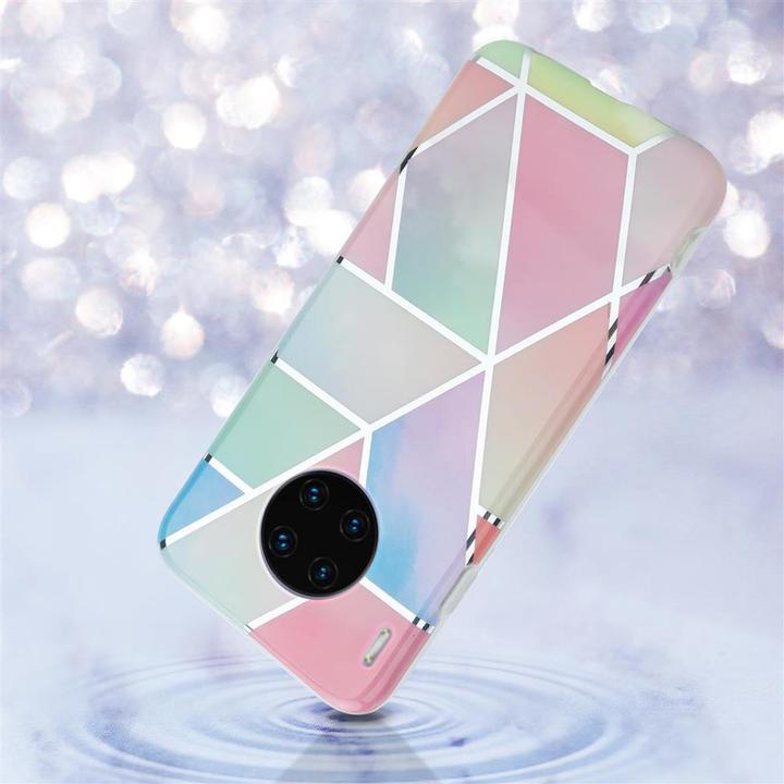 Image du produit Cadorabo Couverture IMD TPU Marbre coloré (Mate 30 Pro)