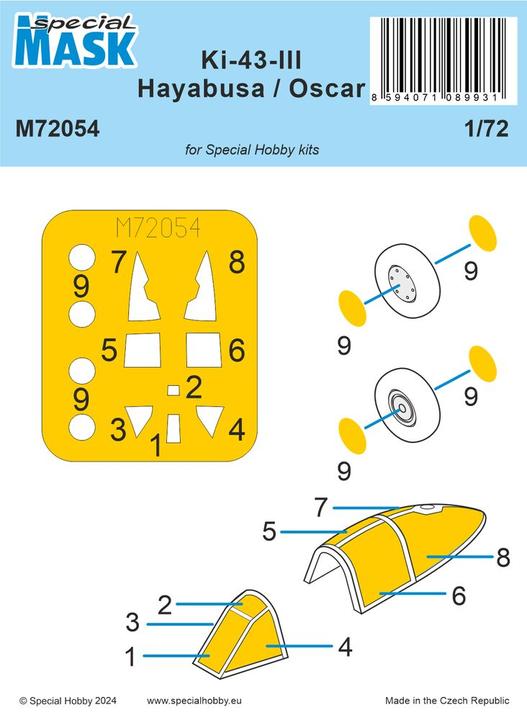 Produktbild Special Hobby Nakajima Ki-43-III Hayabusa MASK
