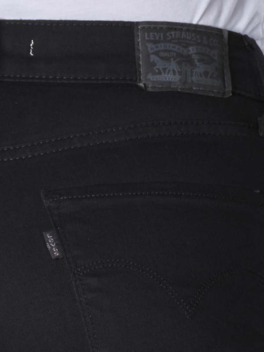 Actual product image Levis 724 Jeans High Rise Straight soft black (W30/L32)