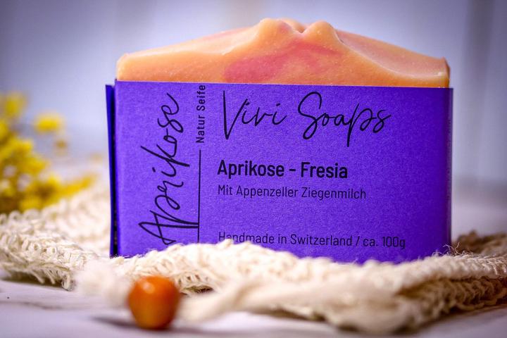Immagine prodotto Vivi Soaps Fresia all'albicocca - Sapone al latte di capra (Sapone duro)