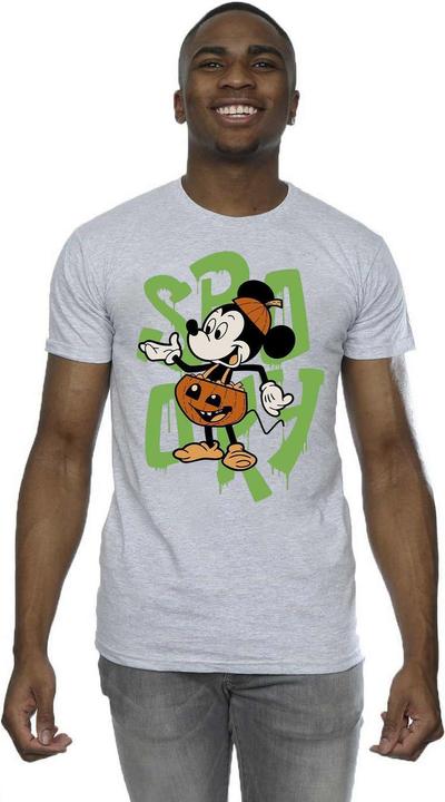Actual product image Disney Mens Spooky Mickey Mouse T-Shirt (S)