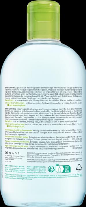 Image du produit Bioderma H2O Pompe Inversée (Eau micellaire, 500 ml)