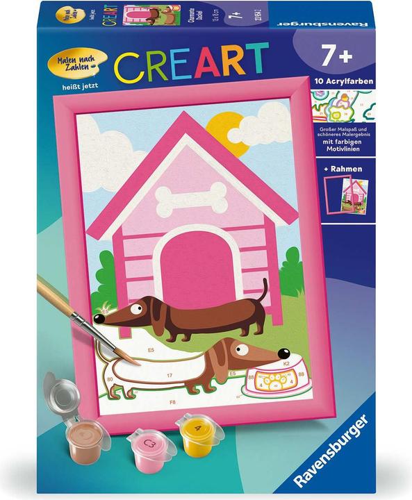 Ravensburger CreArt - Painting by numbers 23954 - Charming dachshund - Children aged 7 and over