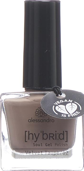 Produktbild Alessandro Nagellack Hybrid 108 Velvet Taupe (108 Velvet Taupe, Gel-Effekt Nagellack)
