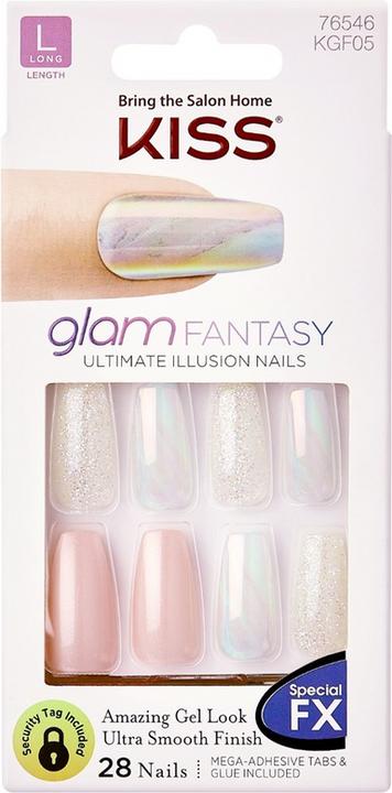 Immagine prodotto KISS Glam Fantasy Special FX Nails - Higher Love (Utensile per unghie, Pink)