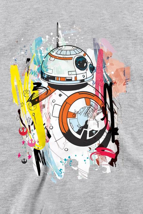Actual product image Star Wars Unisex Adult BB-8 Abstract Sweatshirt (L)