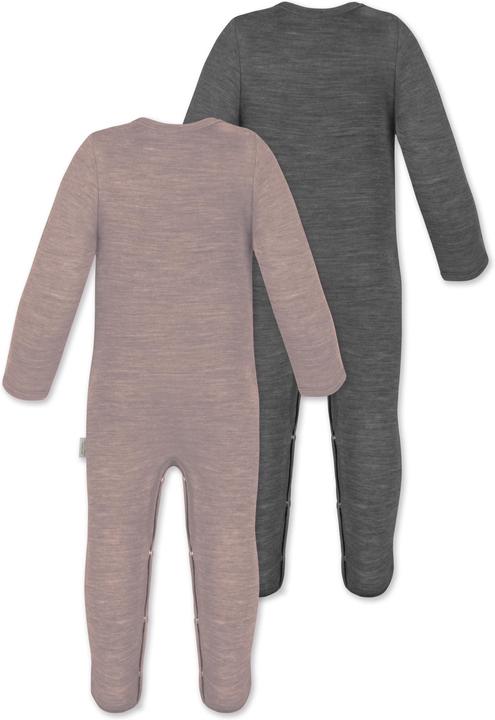 Actual product image Normani 2-pack MERINO baby merino romper "Levin" - 9413 (62)