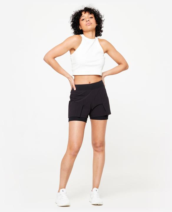 Produktbild Domyos Shorts mit Untershorts 2-in-1 Damen - 500 schwarz (S)
