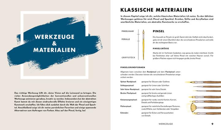 Immagine prodotto Malen mit Acryl (20 abstrakte Bilder Schritt für Schritt) (Tedesco, Petra Wolf, Sophie Ilkay, 2023)