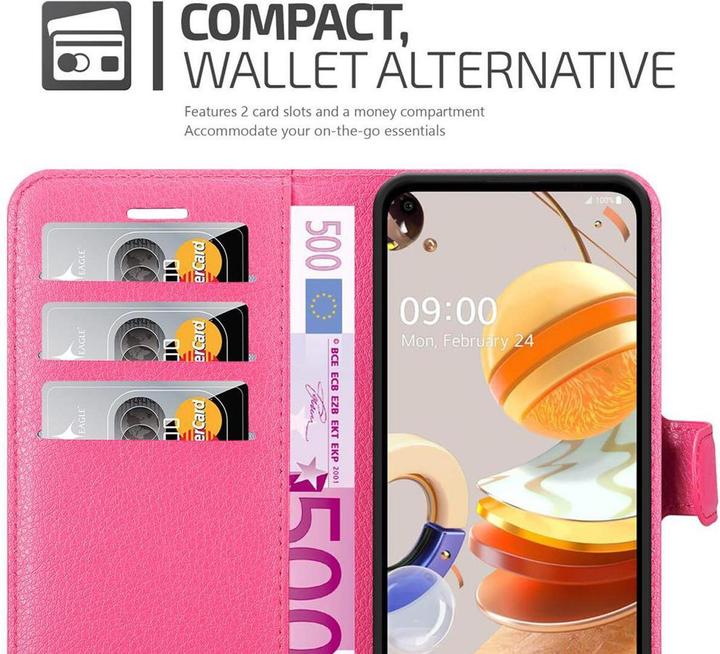 Produktbild Cadorabo Book mit Standfunktion Cover (LG K61)