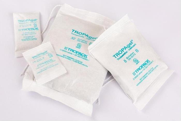 Image du produit Transpak Sachet déshydratant conforme à la norme DIN 55473 Dimensions 70x140mm blanc (400 pièce(s))