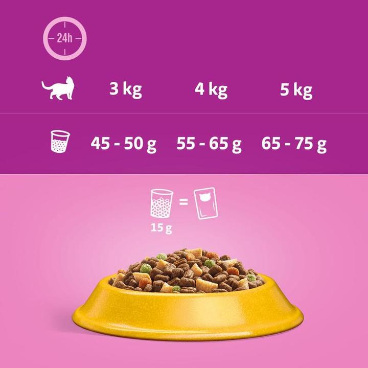 Produktbild Whiskas Trocken Huhn Auswahl 7+ 950g (Senior, 1 Stk., 950 g)