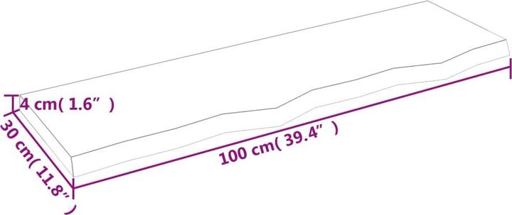 Actual product image VidaXL Emerald (100 x 4 x 30 cm)
