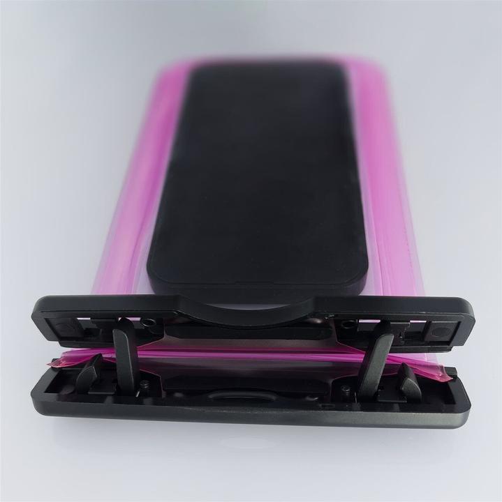 Actual product image Hurtel Waterproof pouch phone bag for swimming pool transparent (Smartphones up to 6.5 inches)
