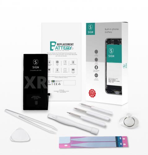 Actual product image SIGN Complete Kit for Battery Change - iPhone XR (1 pcs., Device specific)
