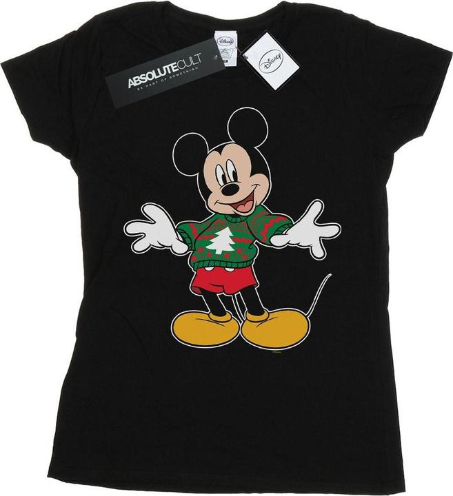 Immagine prodotto Disney Mickey Mouse Christmas Jumper Stroke Maglietta Donna (XL)