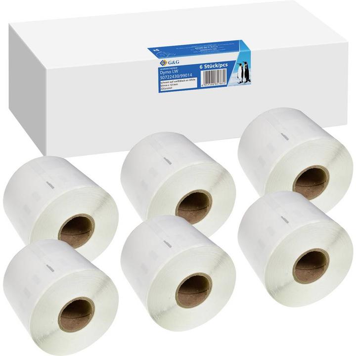 Immagine prodotto G&G Etichette 54 x 101 mm 6 pz BM-D-G-99014-6 Etichette per indirizzi