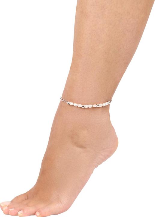 Immagine prodotto S.Oliver Sommerschmuck für Damen, Edelstahl, Süsswasserzuchtperle (Acciaio inossidabile, 27 cm)