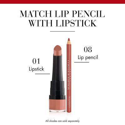 Actual product image Bourjois Rouge Velvet The Lipstick (01 Hey Nude!)