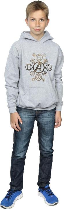 Image du produit - Sweat à capuche AVENGERS INFINITY WAR ICONS - Garçon (152, 158)