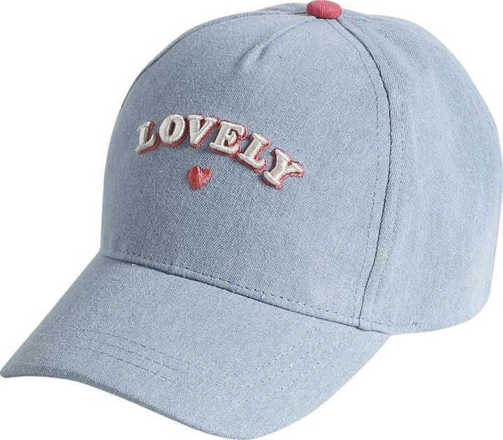Vertbaudet Mädchen Jeans-Cap mit Schriftzug