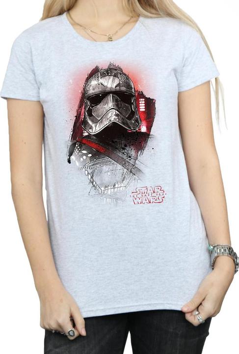 Actual product image Star Wars Womens/Ladies The Last Jedi Captain Phasma Brushed Cotton T-Shirt (XXL)