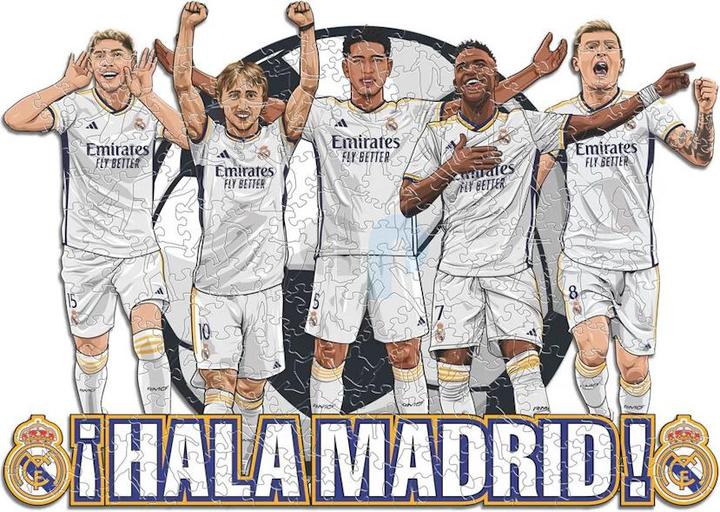Actual product image Iconic Real Madrid CF - 5 Players - Wooden Puzzle Size M (270 pieces) (270 pieces)