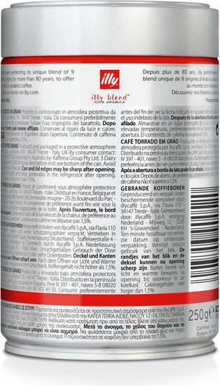 Valori nutrizionali e ingredienti Illy Classico (250 g, Tostatura media)