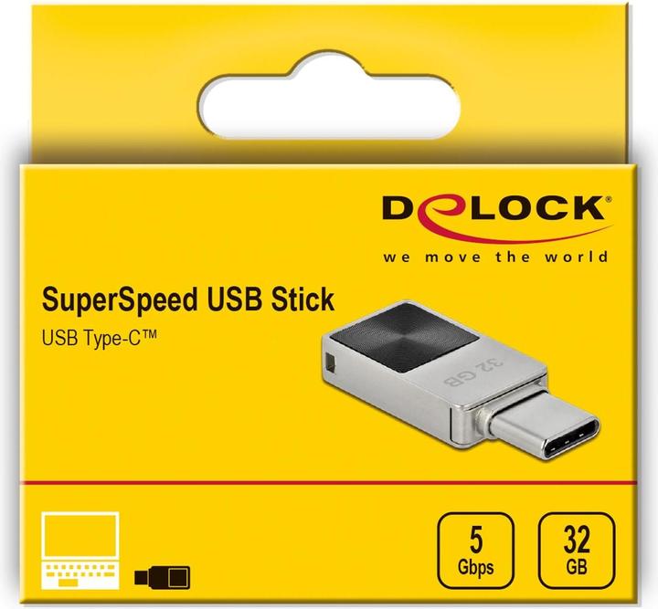 Produktbild Delock Mini USB Speicherstick (32 GB, USB-C, USB 3.1)