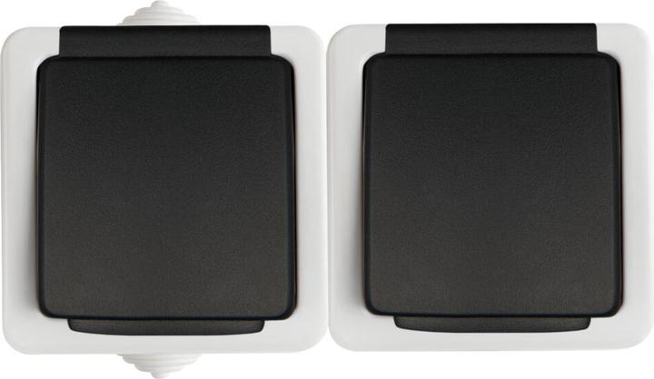 Produktbild Kanlux Lizdas francuskie podwójne TEKNO ochrona styków śrubowe 16A 250V juoda (25357)