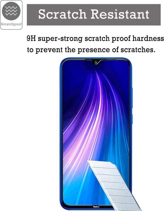 Immagine prodotto Screenguard Xiaomi Redmi Note 8 Pellicola di vetro protettiva a schermo intero 2.5D 9H (1 Pezzo/i, Xiaomi Redmi Nota 8)